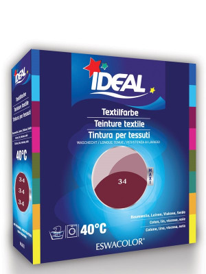 Ideal (Eswacolor) Kleiderfarben MAXI Color No.34 bordeaux für 400 - 800g Stoff