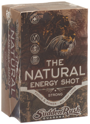Sudden Rush Guarana - Natural Energy Shot Strong Caramel- 24 Stk.
