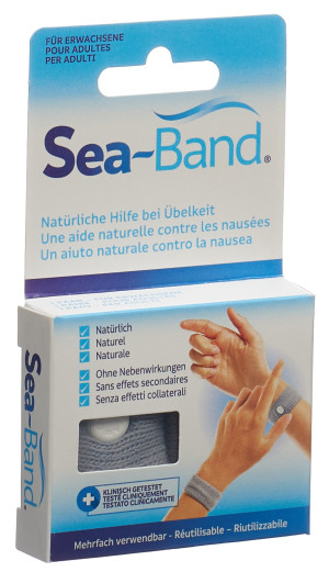 Sea-Band gegen Übelkeit Erwachsene grau - 2 Stk.