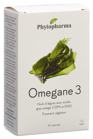 Phytopharma Omegan 3 VEGAN Algenoel Kapseln - 60 Stk.