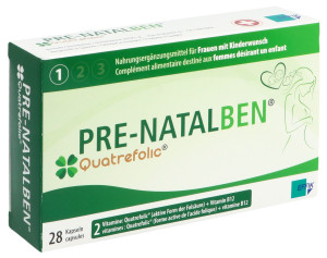 PreNatalben Quatrefolic - 28 Kaps.