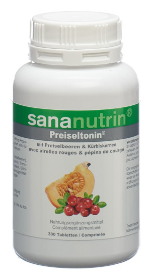 Sananutrin PreiselTONIN Preiselbeer- und Kürbiskernkonzentrat. C - 300 Tabl.