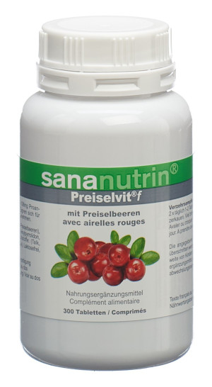 Sananutrin PreiselVit f - Preiselbeer-Konzentrat mit Vit. C - 300 Tabl.