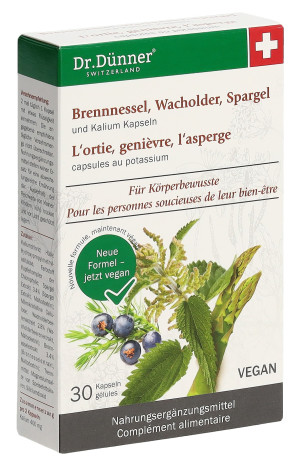 Dr. Dünner Brennnessel Wacholder Spargel Kapseln - 30 Stk.