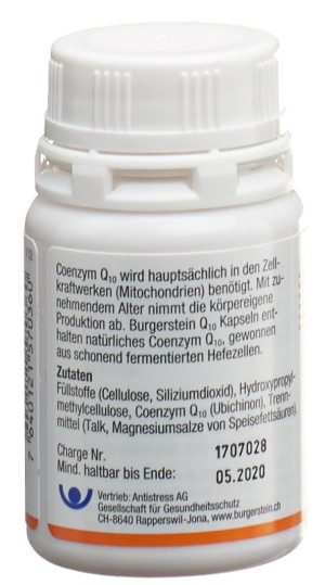 Burgerstein Coenzym Q10 - 30mg - 60 Kapseln