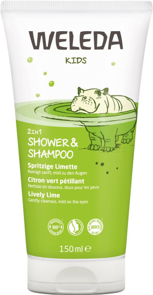 Weleda Kids 2 in1 Shower & Shampoo - Spritzige Limette - 150ml