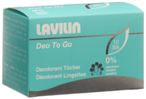 Lavilin Deodorant Tücher - Deo Wipes To Go - 10 Stk.