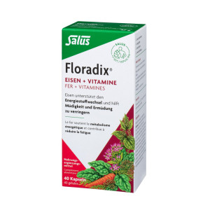 Floradix Eisen + Vitamine Eisenergänzung - 40 Kaps.