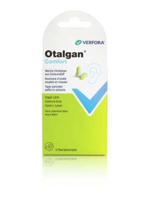 Otalgan Lärmschutz COMFORT Ohrenstöpsel Schaumstoff - 5 Paar