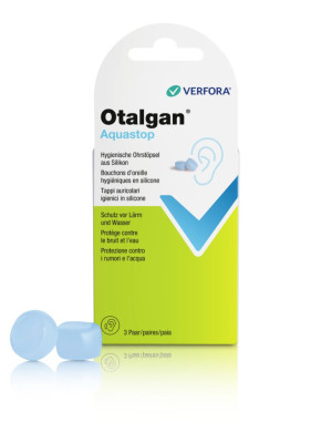 Otalgan AQUASTOP Silikon Ohrenstöpsel - 3 Paar