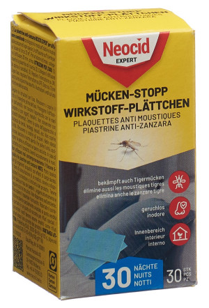 Neocid Expert Mücken Stopp Wirkstoff Plättchen - 30 Stk.