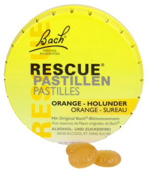 Bach Rescue Original - Lutschbonbons Dose - Orange/Holunder - 50g