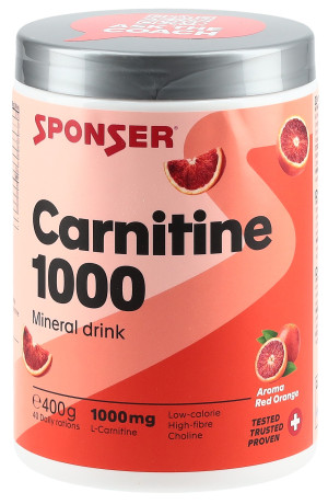 Sponser Carnitine 1000 Mineral drink Red Orange - 400g