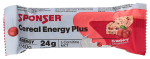Sponser Cereal Energy Plus Riegel Cranberry - 40g
