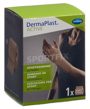 DermaPlast Active Sportfix Bandage - beige - 8cm x 5m