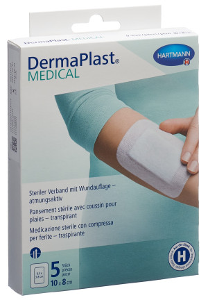 DermaPlast Medical Vliesverband - 10x8cm - 5Stk.