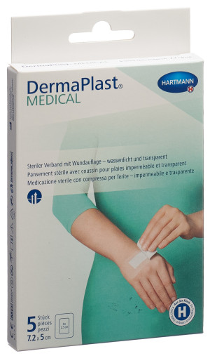 DermaPlast Medical Transparentverband 7.2 x 5cm - 5Stk.