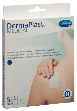 DermaPlast Medical Transparentverband 10x9cm - 5Stk.