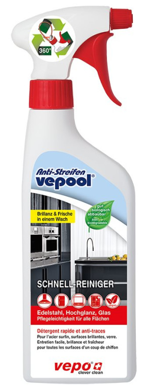 Vepool Antistreifen Schnell-Reiniger Spray - 500ml
