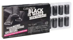 Curaprox Black is White Kaugummi - 12 Stk