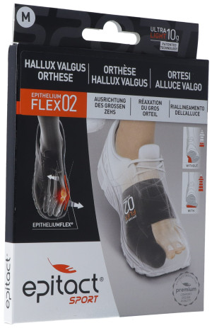 Epitact Sport Hallux Valgus Orthese EpitheliumFlex 02, Gr. M - 1 Stk.