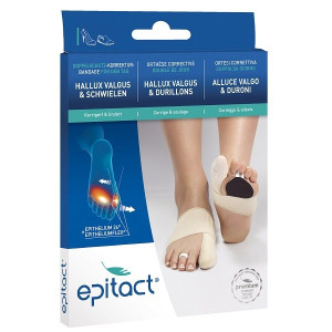 Epitact Doppelschutz-Korrekturschiene Hallux Valgus & Fusssohlenschmerzen Gr. L links - 1 Stk.