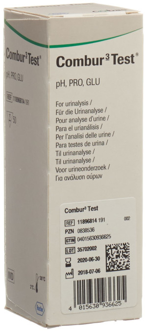 Combur 3 Test Streifen - 50 Stück