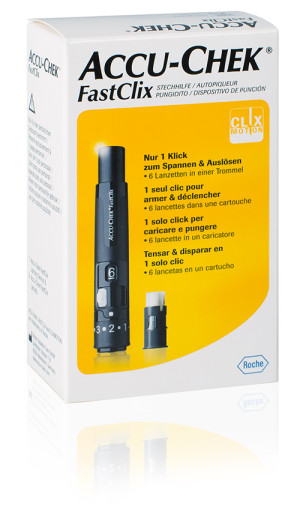 ACCU-CHEK FASTCLIX Kit + 6 Lanzetten - 1 Stk.