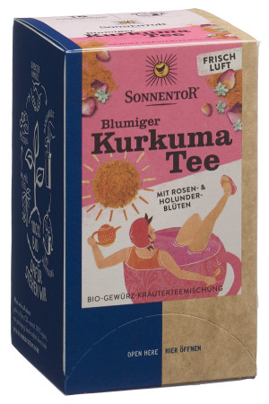 Sonnentor Blumiger Kurkuma Tee Beutel - 18 Stk.