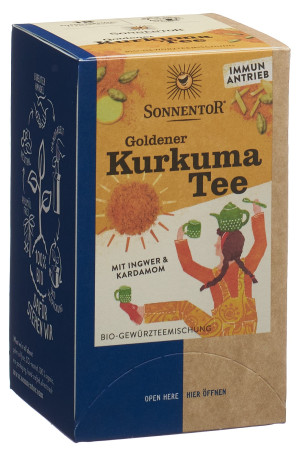 Sonnentor Goldener Kurkuma Tee Beutel - 18 Stk.