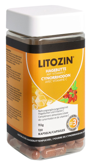 Litozin - Hagebuttenpulver - 120 Kaps.