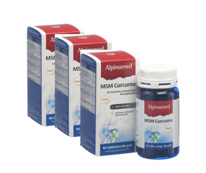 Spar-Set: Alpinamed MSM Curcuma - 3x90 Tabl.