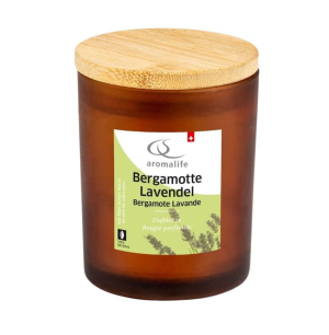 Aromalife Duftkerze im Glas Bergamotte Lavendel