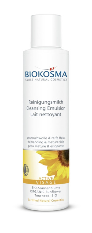 Biokosma - ACTIVE - sanfte Reinigungsmilch - Sonnenblume - 150ml