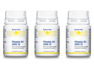 Spar-Set: Burgerstein - Vitamin D3 2000 IE - 3x60 Kaps.