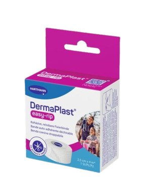 Dermaplast easy-rip 2.5cmx4m weiss - 1 Stk.