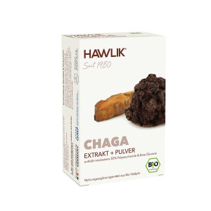 Hawlik Bio Chaga Extrakt + Pulver Kapseln - 60 Stk.