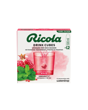 Ricola Drink Cubes Granatapfel Minze ohne Zucker Box 25.8 g