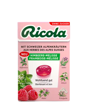 Ricola Himbeere Melisse ohne Zucker - 50g