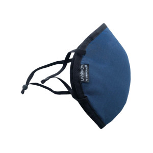 Livipro EVOLUTION Stoffmaske BLAU - L 17-20cm