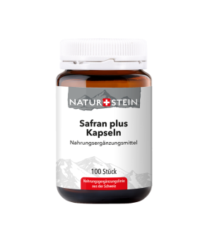 Naturstein Safran plus Kapseln - 100 Stk.