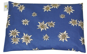Chriesisteinkissen (Kirschkernkissen) Säckli - Edelweiss blau