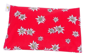 Chriesisteinkissen (Kirschkernkissen) Säckli - Edelweiss rot