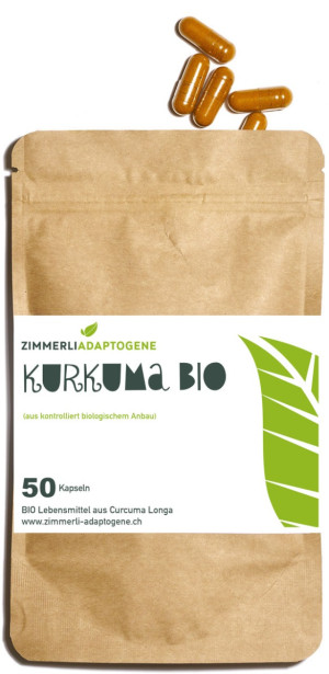 Zimmerli Adaptogene Kurkuma Kapseln (BIO) - 50 Stk.