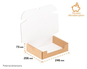 50 x Small Parcel Boxes | DS Smith | 246 x 206 x 73 mm