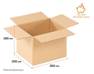 50 x Small Small Single Wall Cardboard Boxes | DS Smith