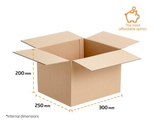 50 x Medium Medium Single Wall Cardboard Boxes | DS Smith