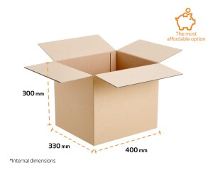 50 x Medium Medium Single Wall Cardboard Boxes | DS Smith