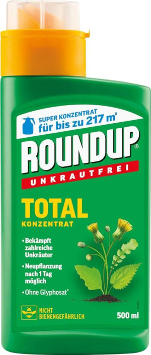 Roundup Unkrautfrei TOTAL Konzentrat 500 ml (69,90 EUR / l)