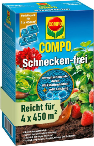 Compo Schnecken-frei 4x225g (17,72 EUR / kg)